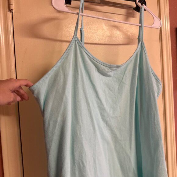 Torrid Womens Light Blue Adjustable Strap Tank Top Size 4 Cotton/Spandex - Picture 3 of 6